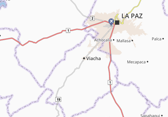 Mapa Viacha