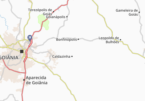 Karte Stadtplan Caldazinha