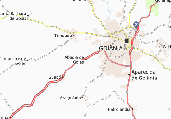 Mapa Abadia de Goiás