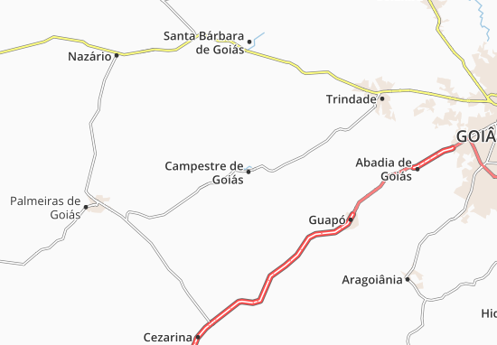 Campestre de Goiás Map