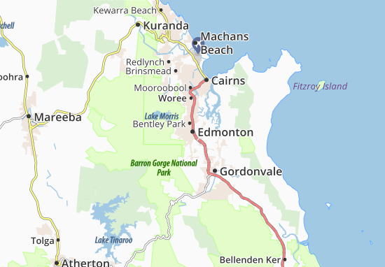 Mapa Edmonton