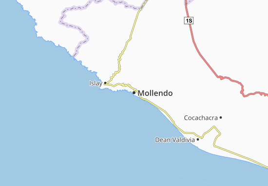 Karte Stadtplan Mollendo