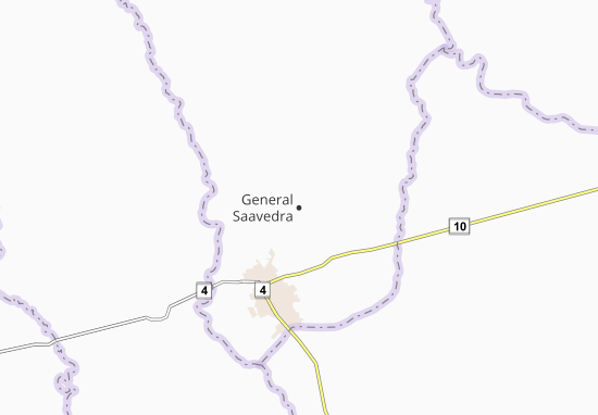 Kaart Plattegrond General Saavedra