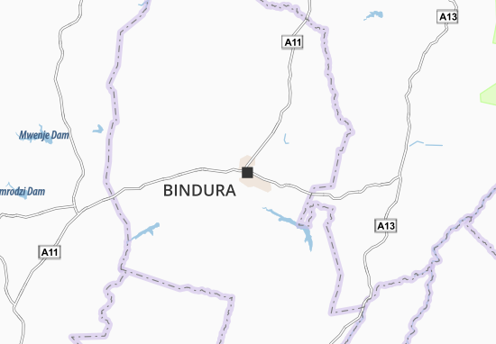 Mapa Bindura