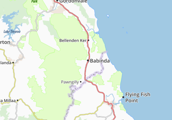 Karte Stadtplan Babinda