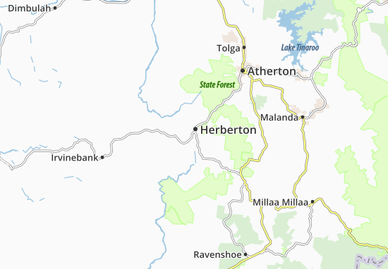 Kaart Plattegrond Herberton