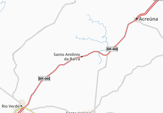 Karte Stadtplan Santo Antônio da Barra