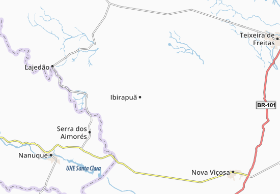 Kaart Plattegrond Ibirapuã