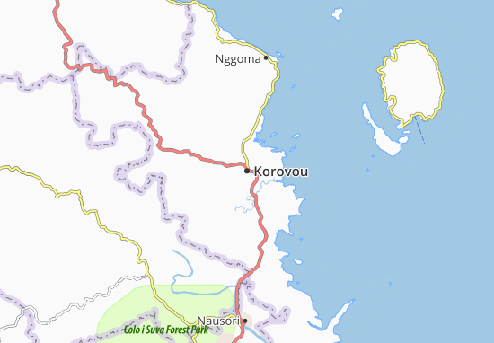 Kaart Plattegrond Korovou