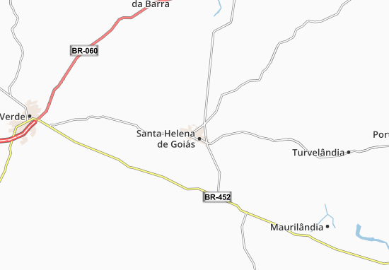 Kaart Plattegrond Santa Helena de Goiás