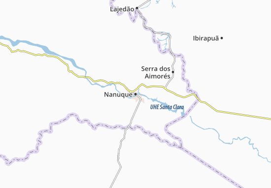 Karte Stadtplan Nanuque