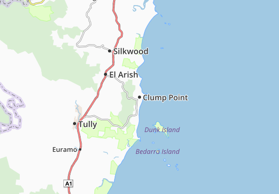 Karte Stadtplan Clump Point