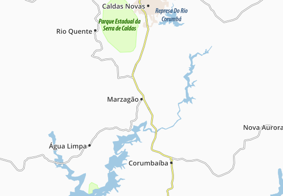 Karte Stadtplan Marzagão