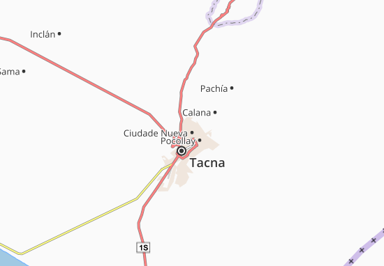 Kaart Plattegrond Ciudade Nueva