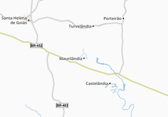 Maurilândia Map