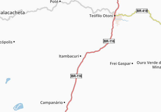 Itambacuri Map