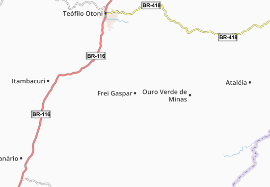 Mapa Frei Gaspar