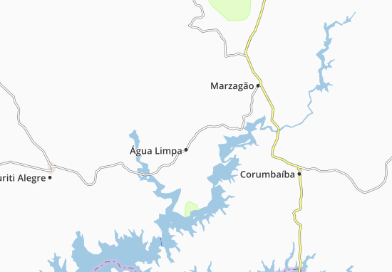 Kaart Plattegrond Água Limpa