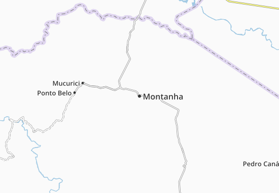 Karte Stadtplan Montanha