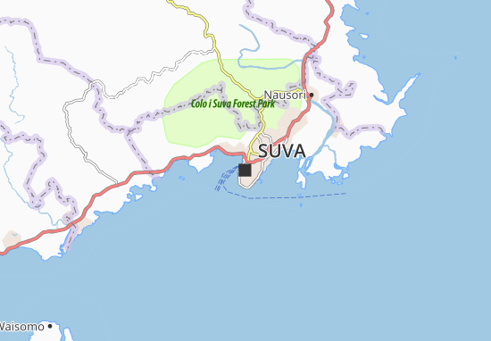 Kaart Plattegrond Suva