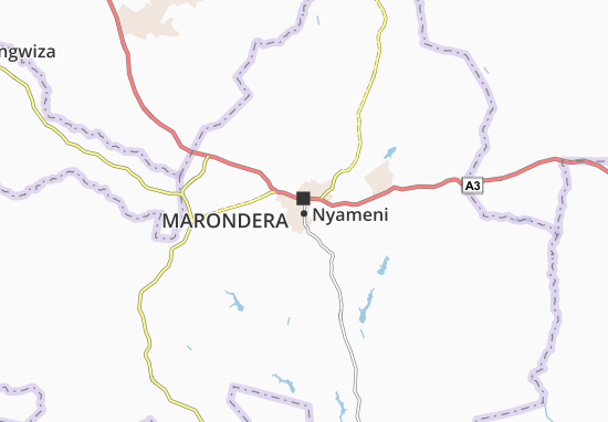 Kaart Plattegrond Nyameni