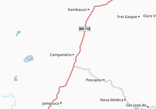 Kaart Plattegrond Campanário
