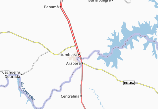 Itumbiara Map