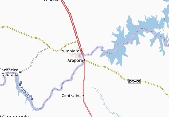 Araporã Map