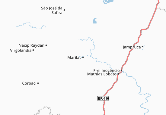 Mapa Marilac