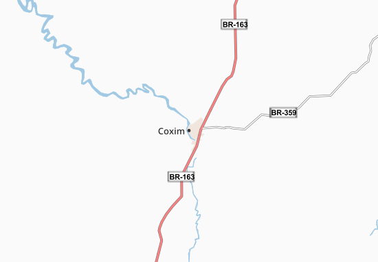 Karte Stadtplan Coxim