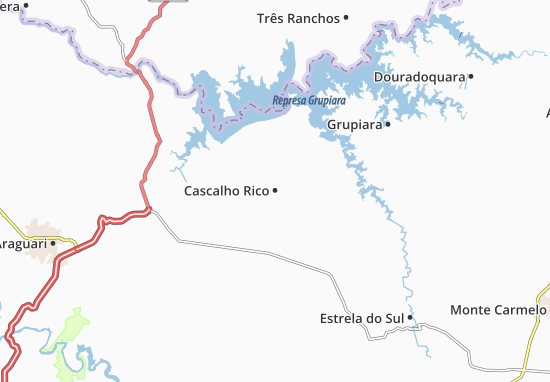 Karte Stadtplan Cascalho Rico