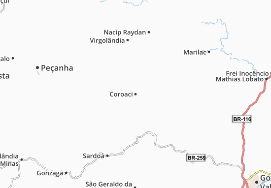 Coroaci Map
