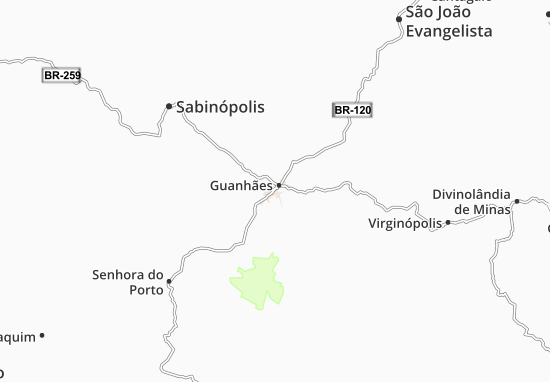 Kaart Plattegrond Guanhães