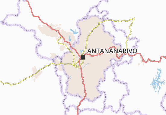 Kaart Plattegrond Antananarivo