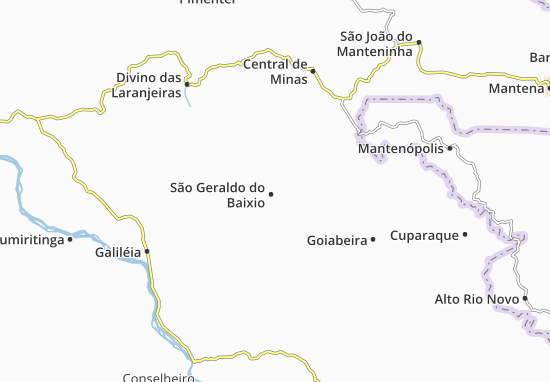 Karte Stadtplan São Geraldo do Baixio
