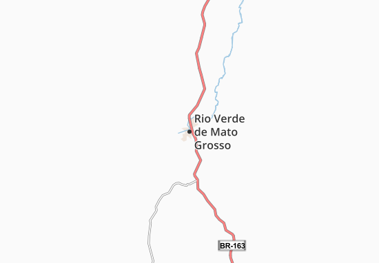 Karte Stadtplan Rio Verde de Mato Grosso