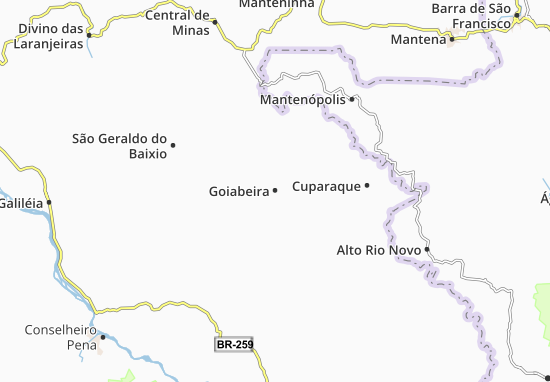 Karte Stadtplan Goiabeira