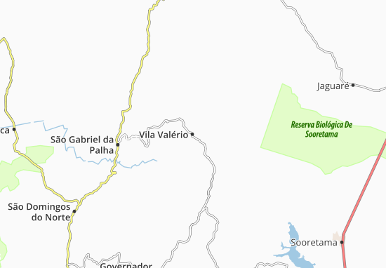 Karte Stadtplan Vila Valério