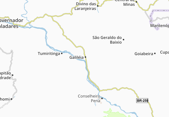 Kaart Plattegrond Galiléia