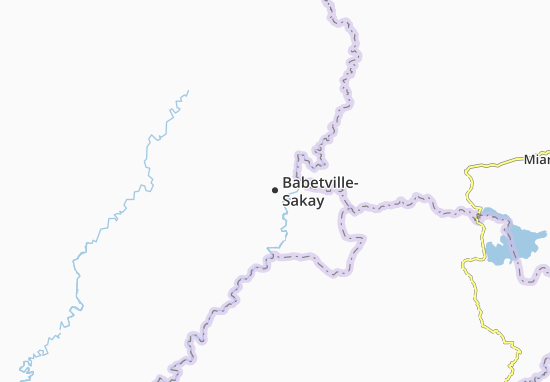 Karte Stadtplan Babetville-Sakay