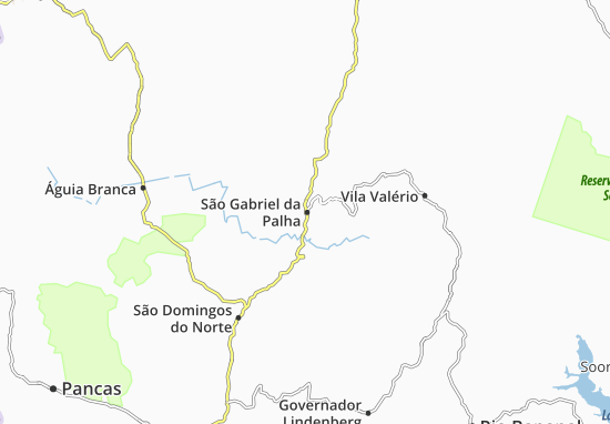 Karte Stadtplan São Gabriel da Palha