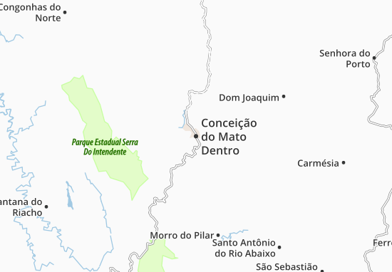 Conceição do Mato Dentro Map
