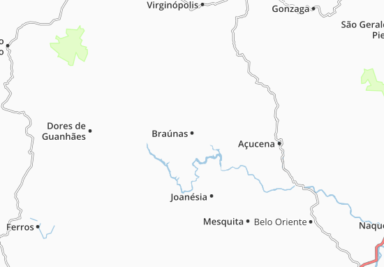 Karte Stadtplan Braúnas