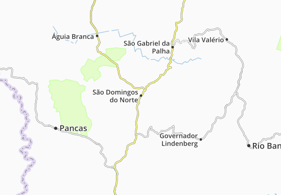 Kaart Plattegrond São Domingos do Norte