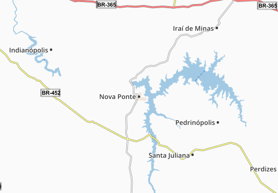 Nova Ponte Map