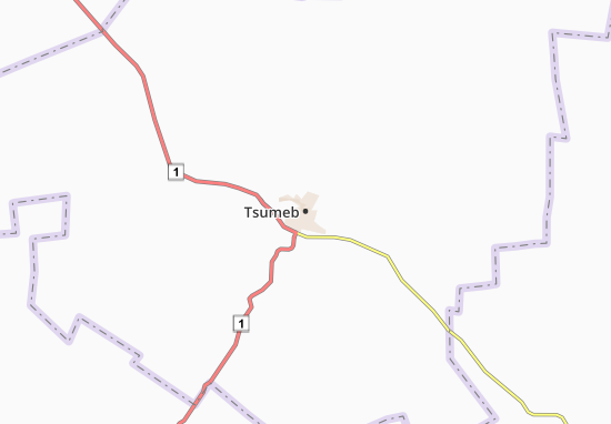 Mapa Tsumeb