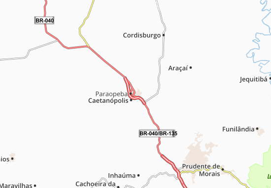 Mapa Paraopeba