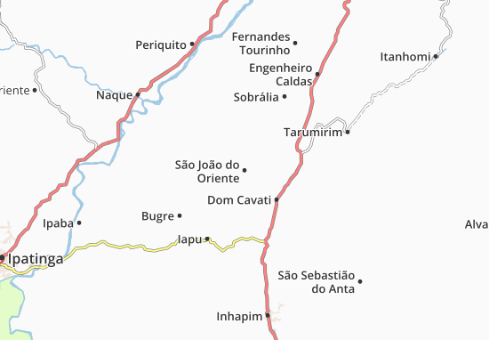 Mapa São João do Oriente