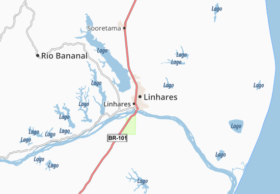 Karte Stadtplan Linhares