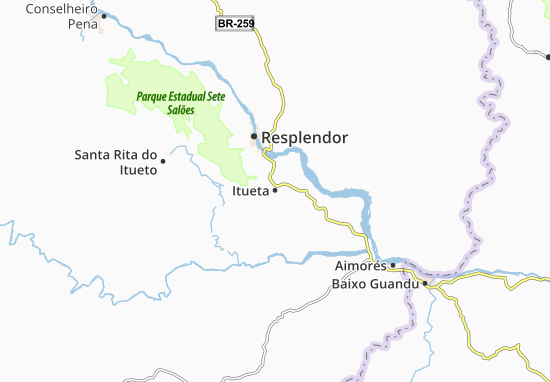Mapa Itueta